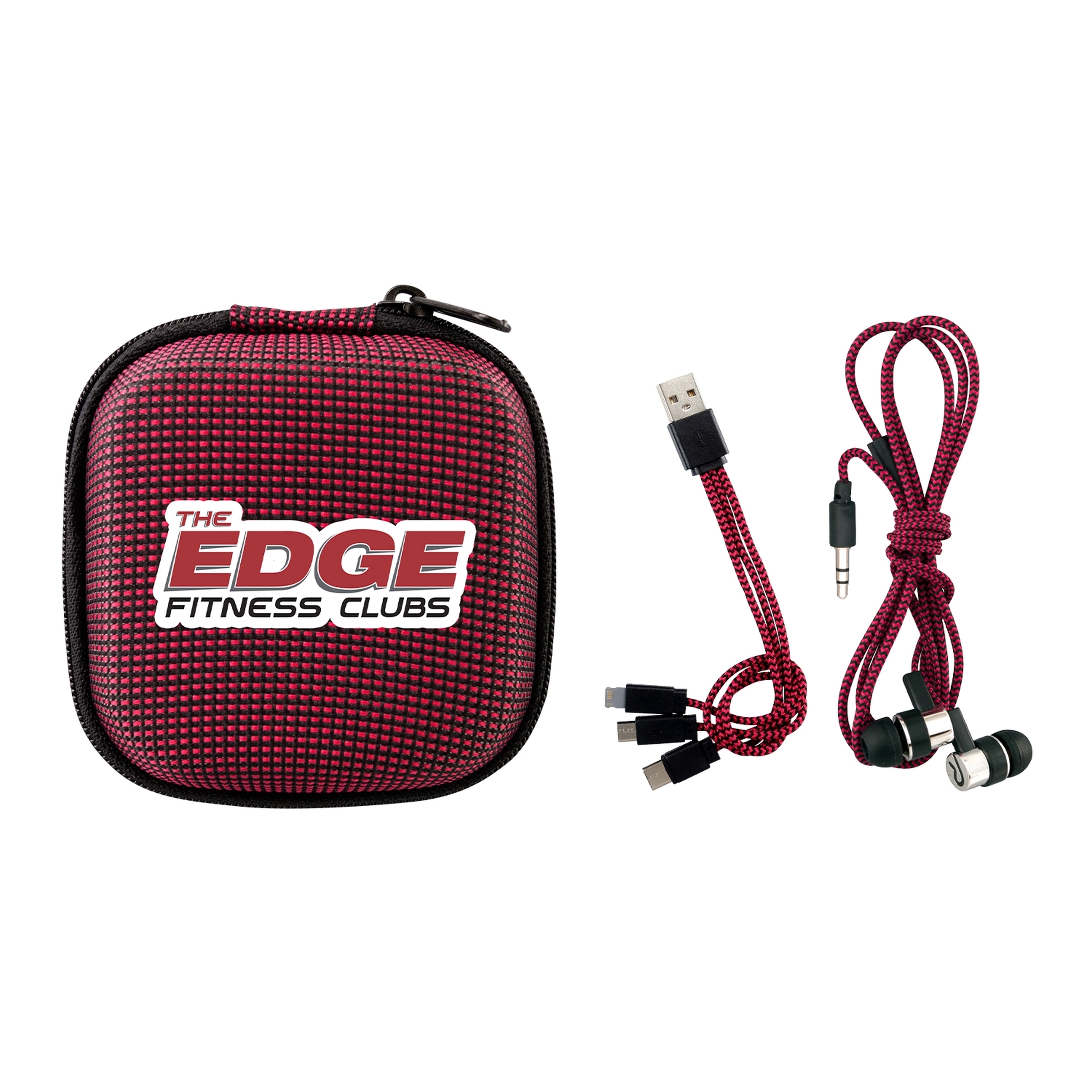 TEXTURED CHARGING CABLE EAR BUD KIT 14