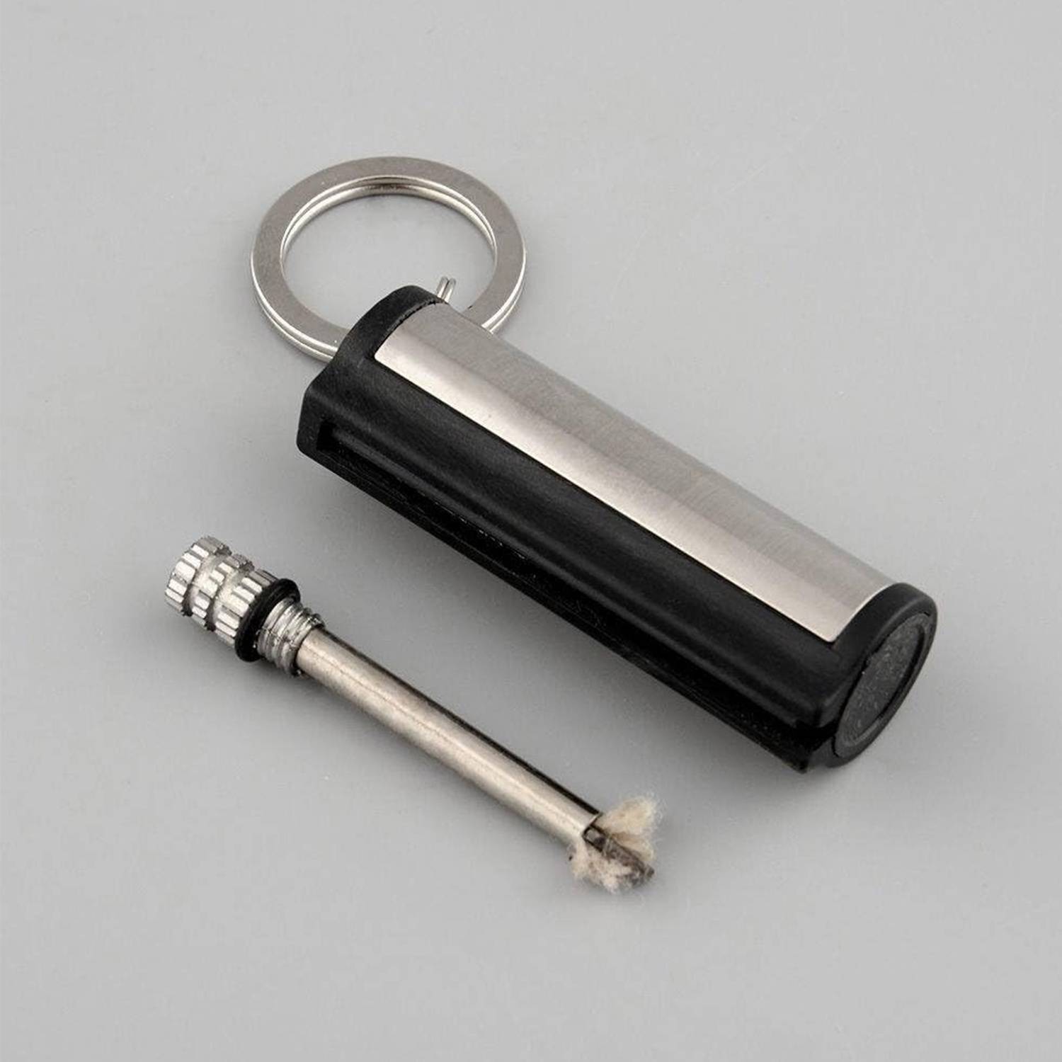 Metal Matches Lighter W/ Key Ring 3