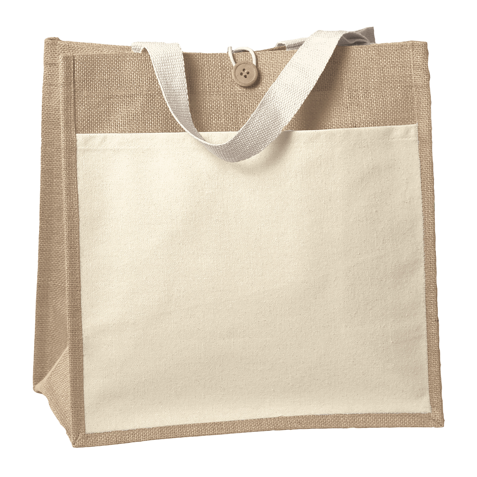 Izzy™- Jute Tote - ColorVista 3