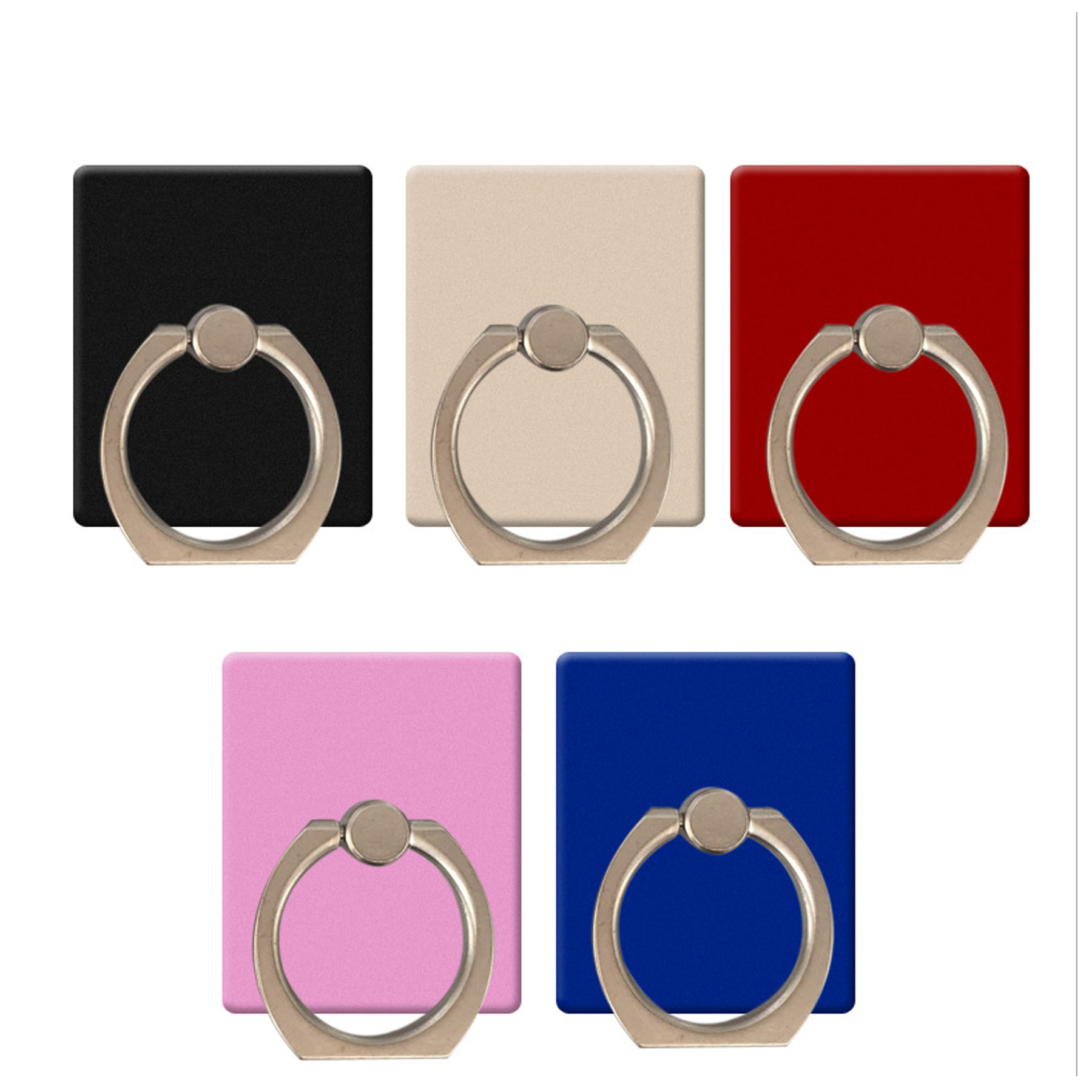 Square Alloy Mobile Phone Sticker Metal Finger Ring Stand Holders 1