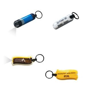 Vividly Colored LED Keychain Flashlight In Various Shapes 5