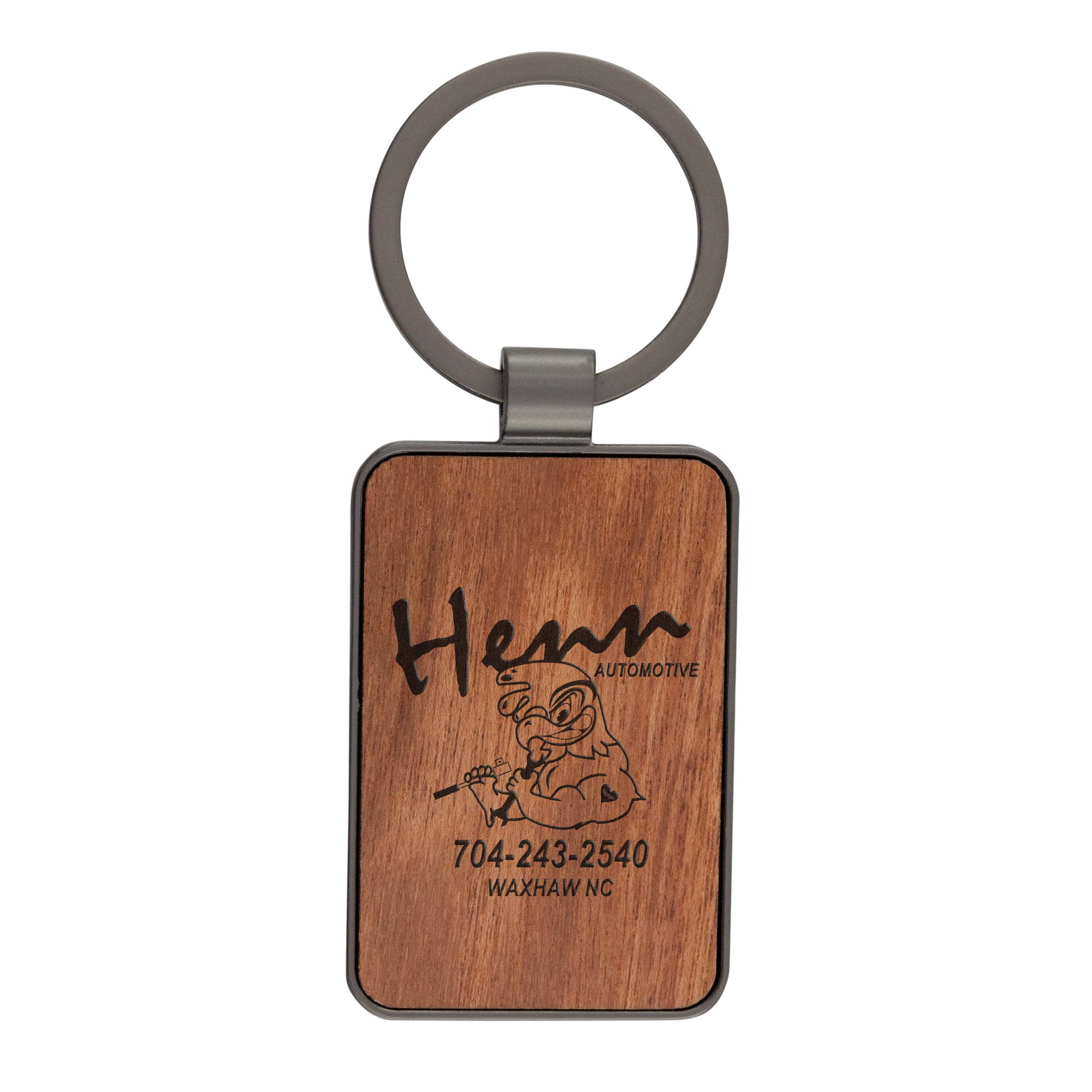 Wood Inlay Keytag 6