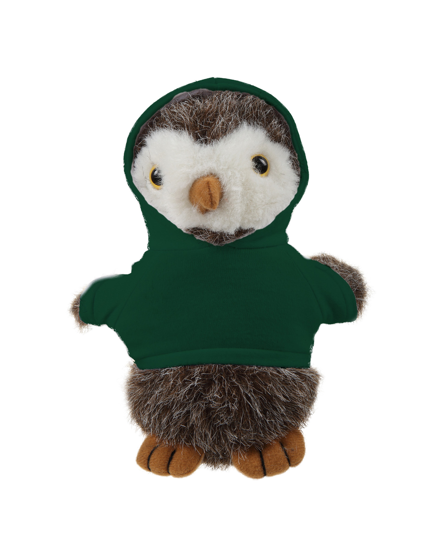 Soft Plush Standing Owl wearing a Hoodie 4