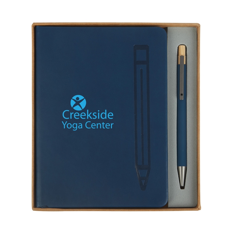 Manhattan II Gift Set w/ Magnetic Journal & Recycled Pen 20