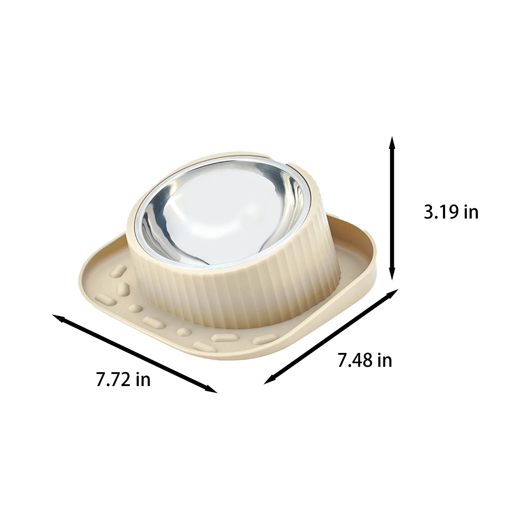 Anti-Slip Tilted Pet Feeding Bowl 1