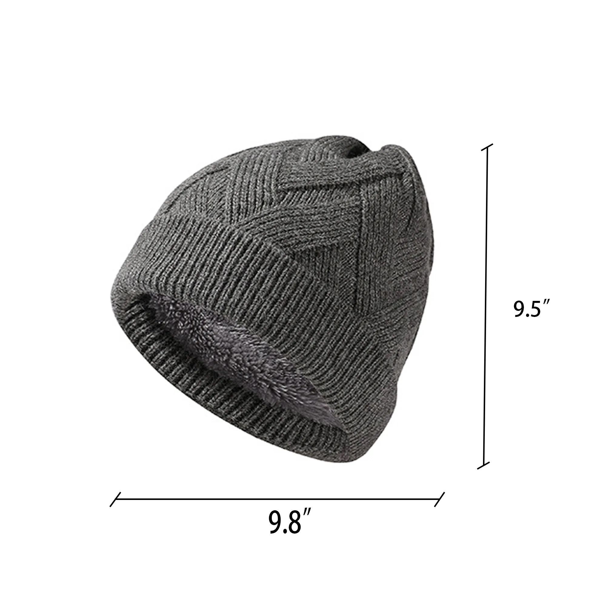 Outdoor Double-Layer Warm Knit Hat 3
