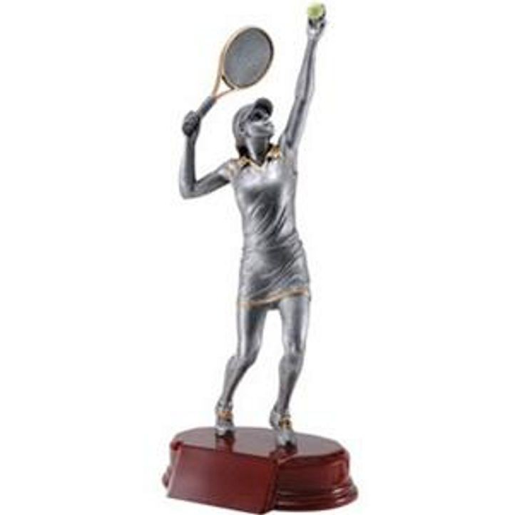 8" Tennis-Female Resin Figure 1