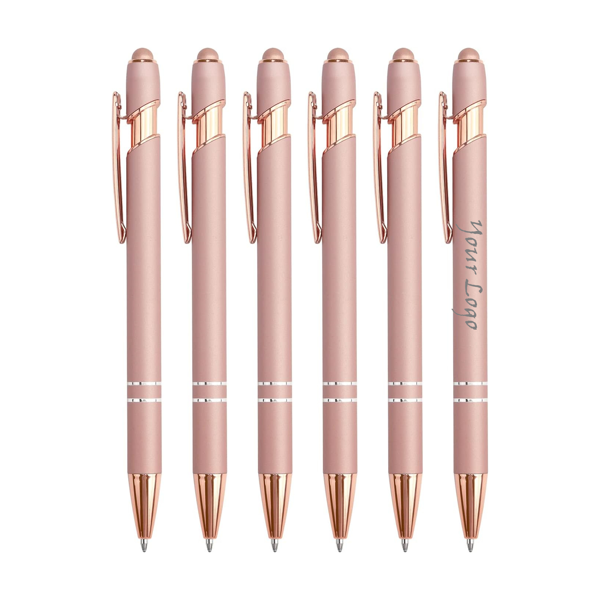 2-in-1 Stylus Retractable Ballpoint Pen