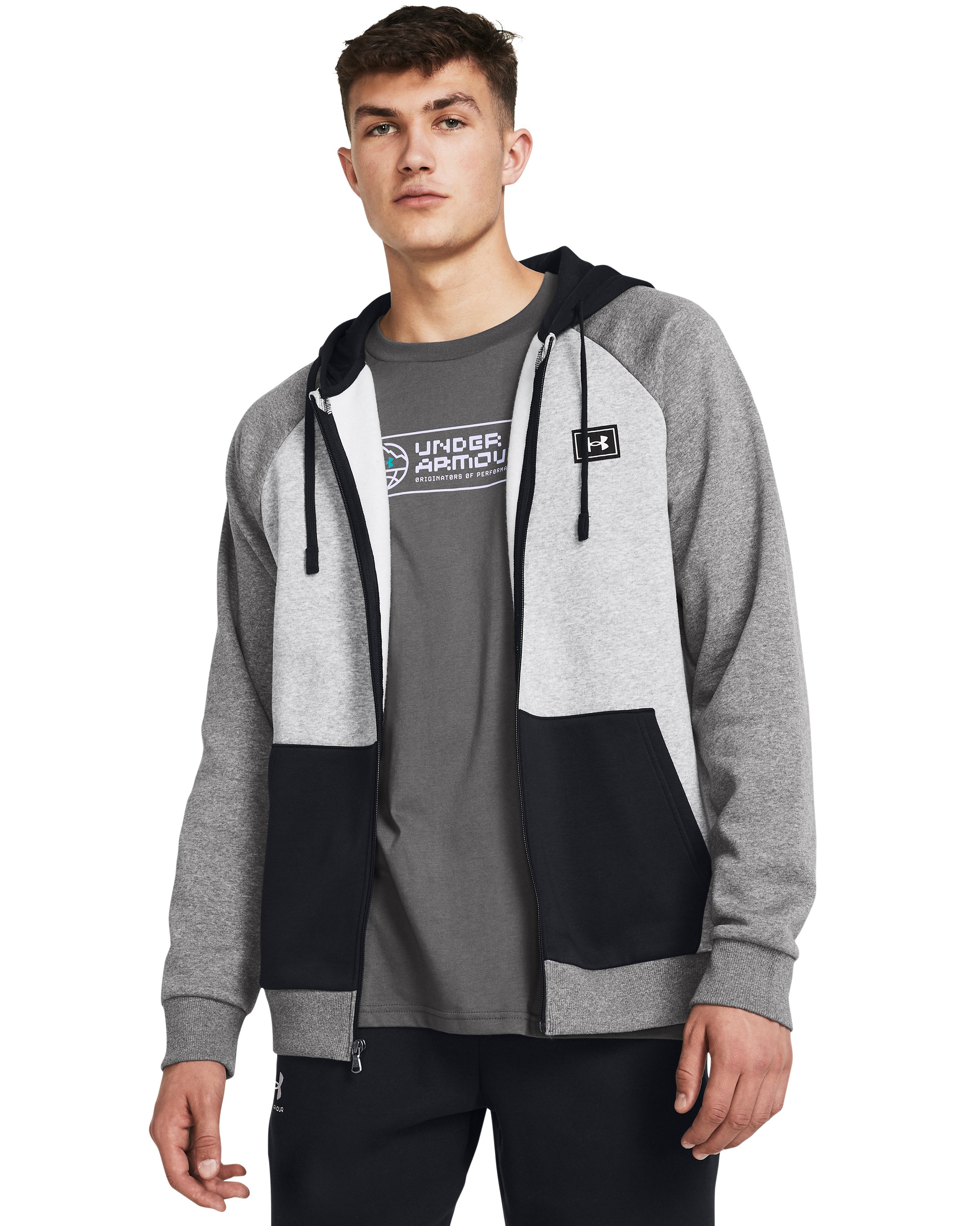 UA Rival Fleece Colorblock Men's Full-Zip 3