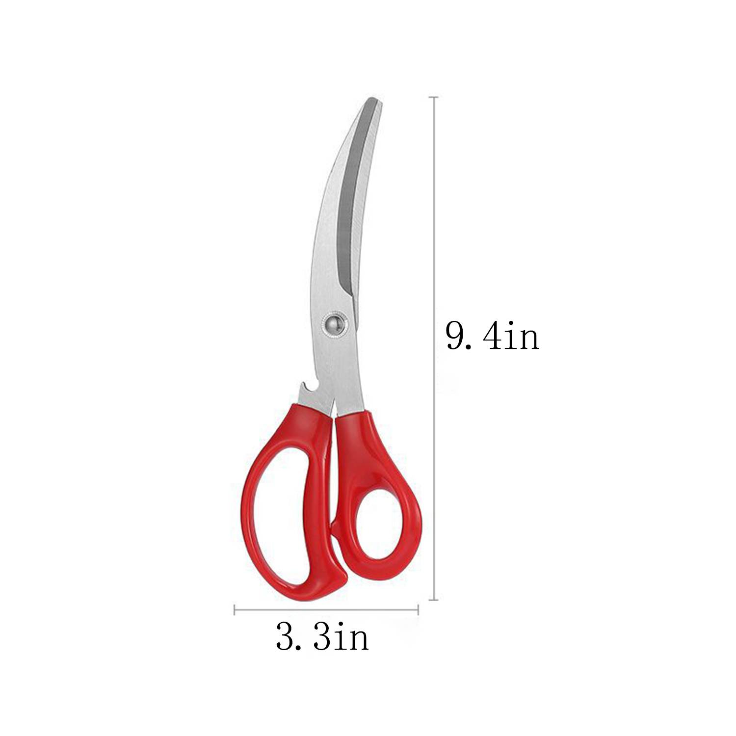 Stainless Steel Kitchen Scissors w/ Bottle Opener 6