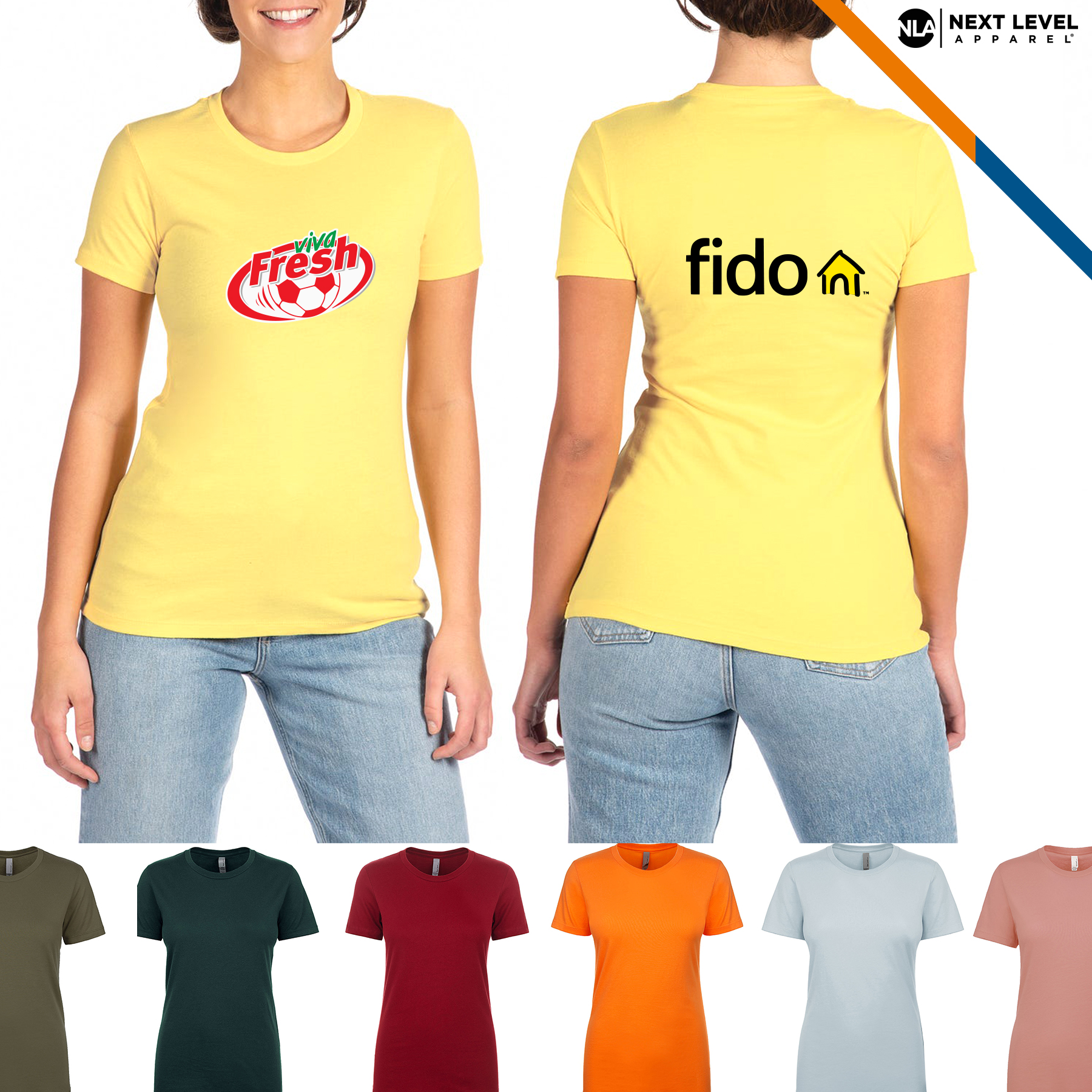 Next Level® 4.3 oz 100% Combed Cotton Jersey Ladies T-shirts 2