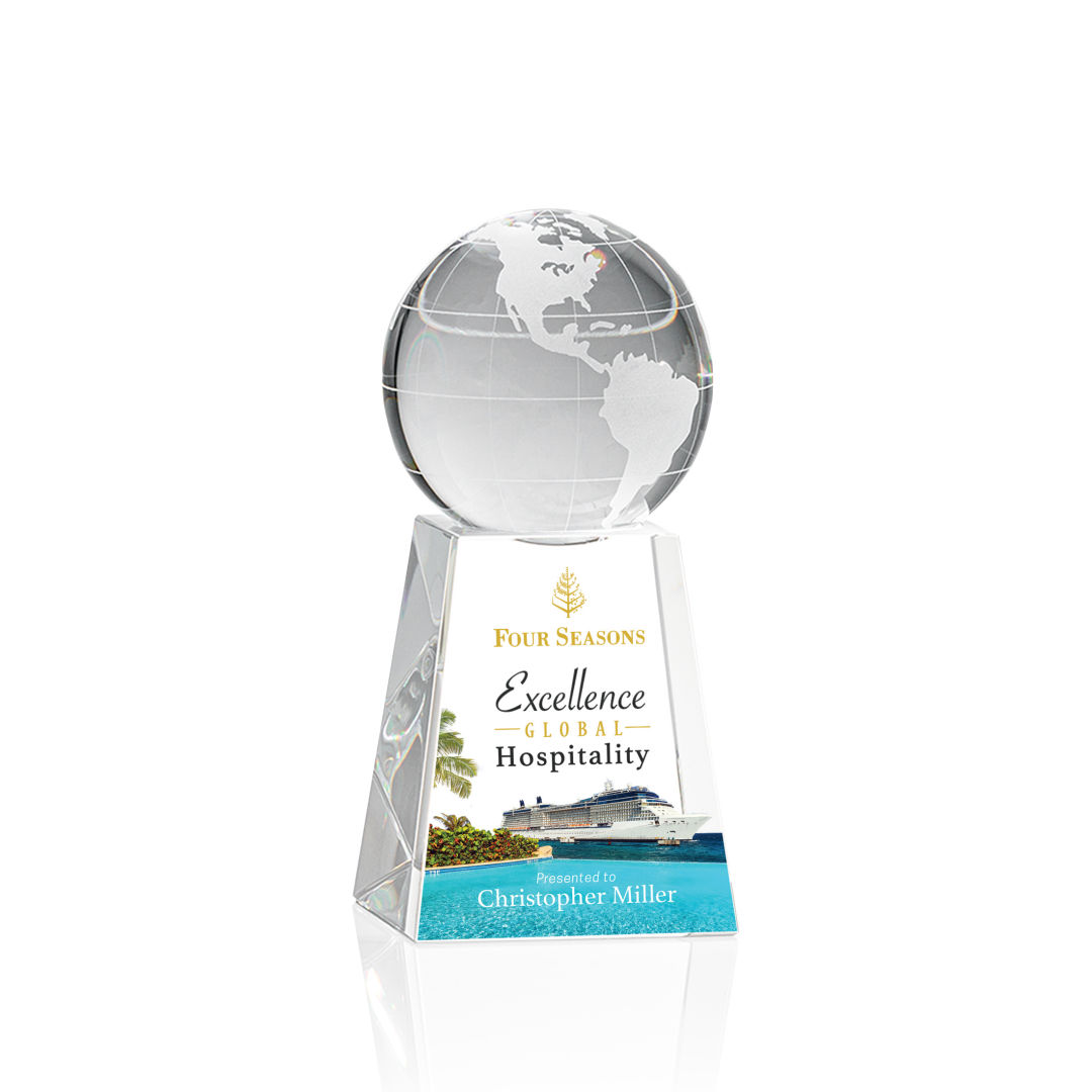 Globe on Tall Base VividPrint™ Award 9