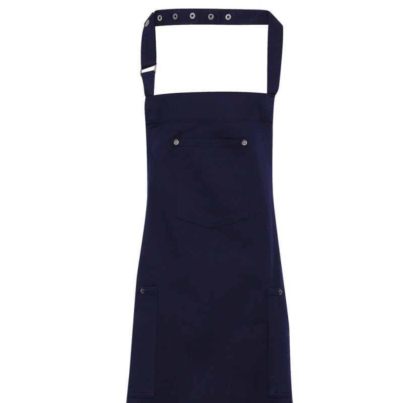 Artisan Collection By Reprime Unisex Cotton Chino Bib Apron 7