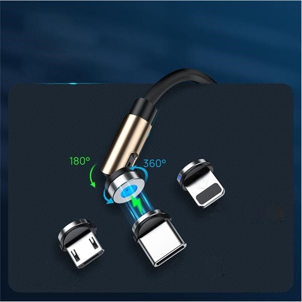 Mini Portable 3 in 1 Magnetic Retractable Charging Cable 6