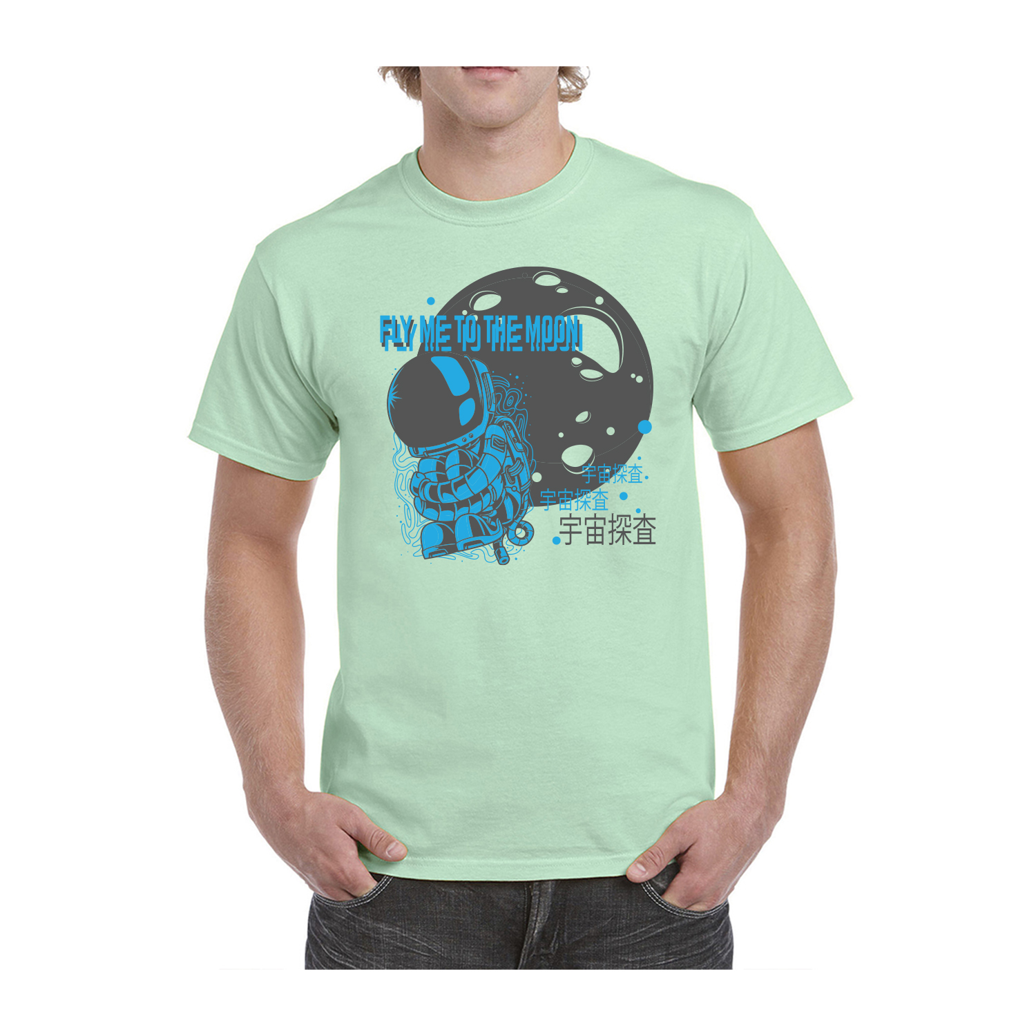 Gildan™ 5.3 oz Cotton Pre-Shrunk T-Shirt (2 Color Imprint) 4