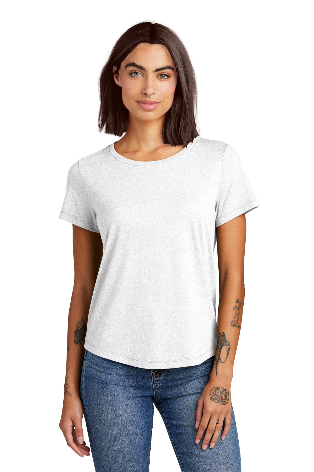 Allmade® Women's Relaxed Tri-Blend Scoop Neck Tee 16