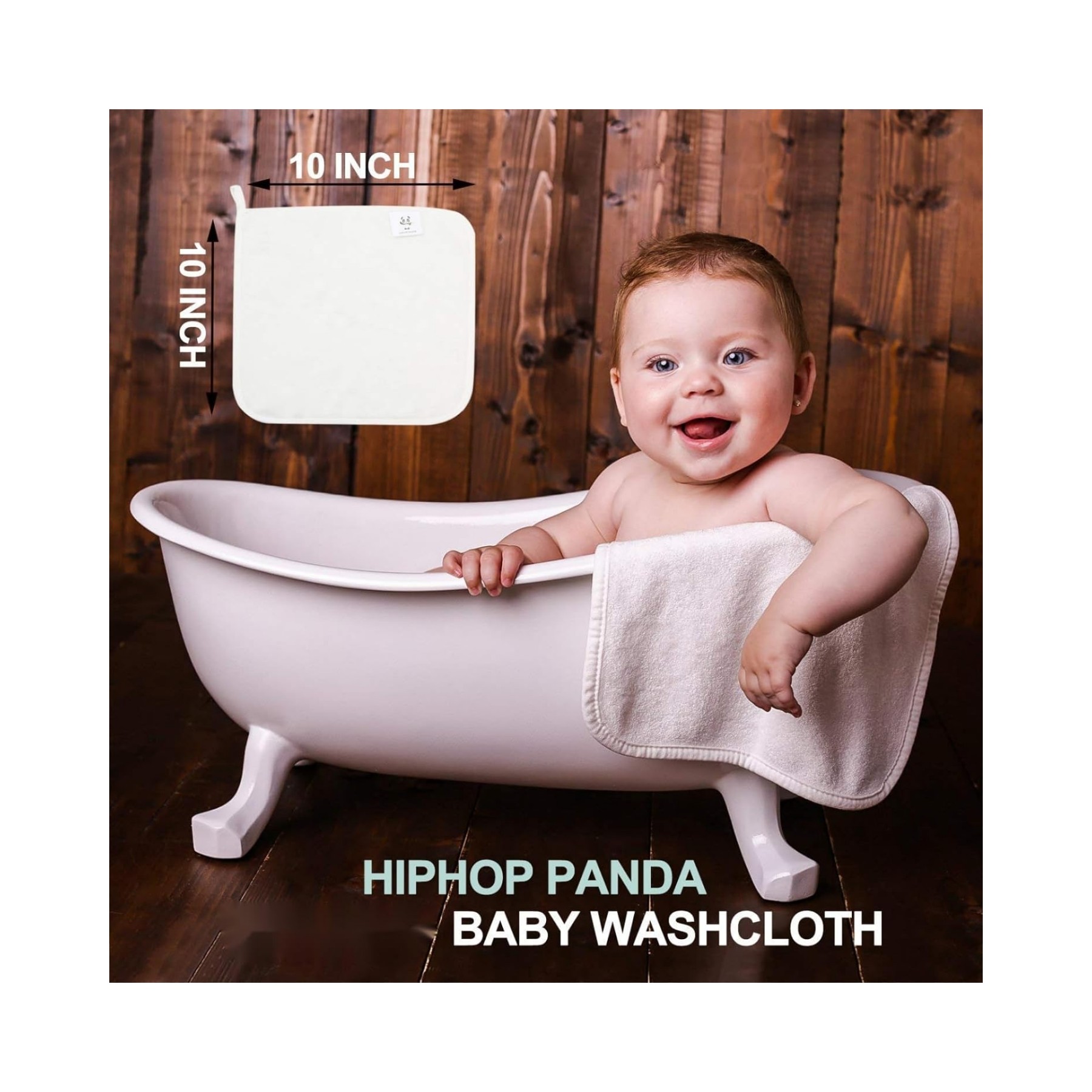 Bamboo Fiber Baby Washcloth Towel 2