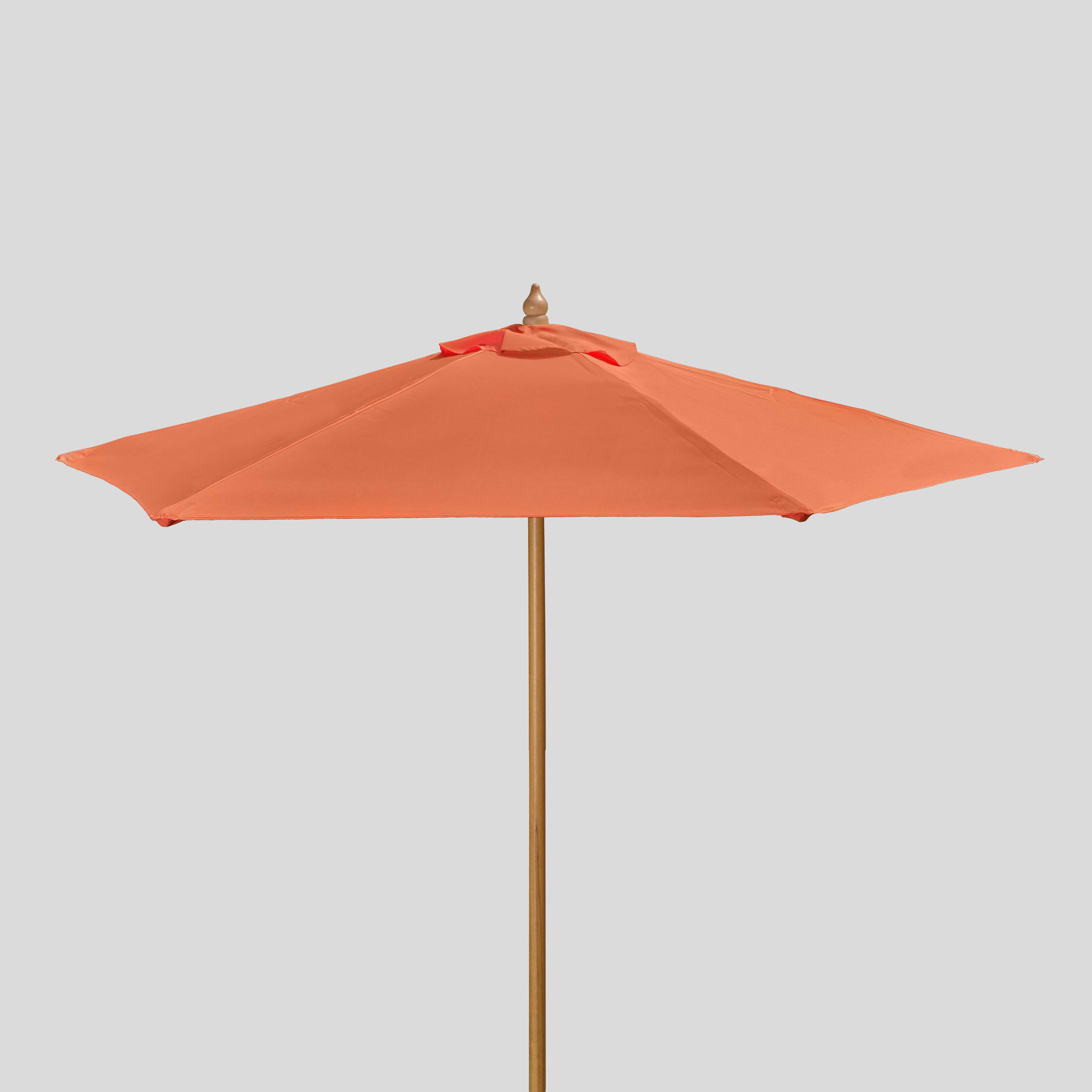 7' Wood Market Umbrella