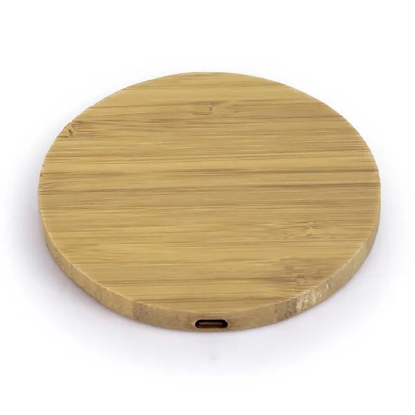 Bamboo Round Wireless Charger 7