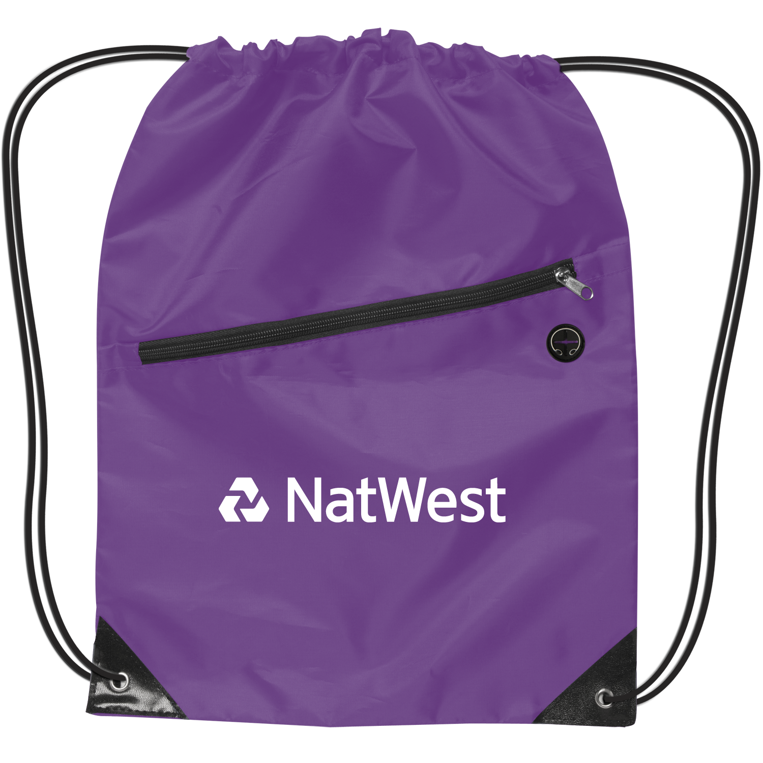 Drawstring Backpack w/ Zipper 7