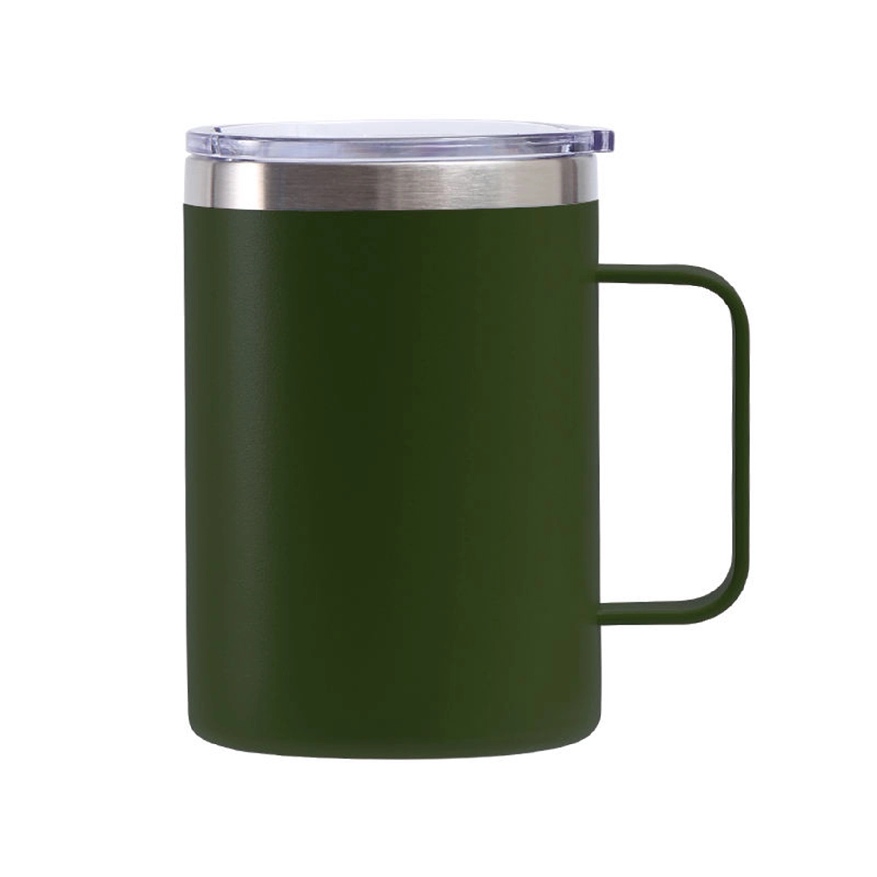 16 Oz. Vacuum Stainless Steel Coffee Mug with Handle & Lid 2