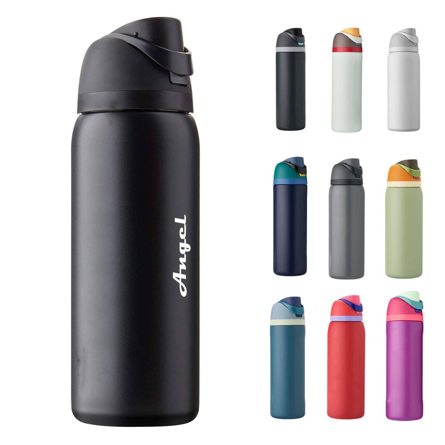 24Oz Insulated Stainless Steel Water Bottle, custom water bottle with logo imprint 7