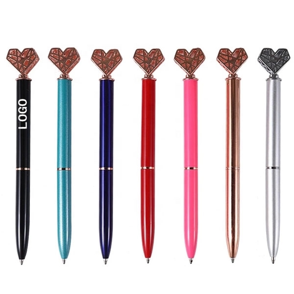 Heart Shaped Metal Ballpoint Pen 3