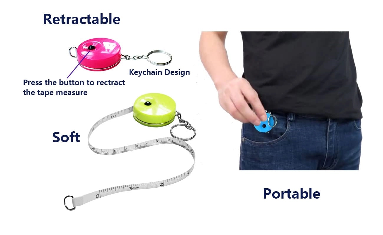 60 Inch Retractable Measuring Tape Keychanin 13