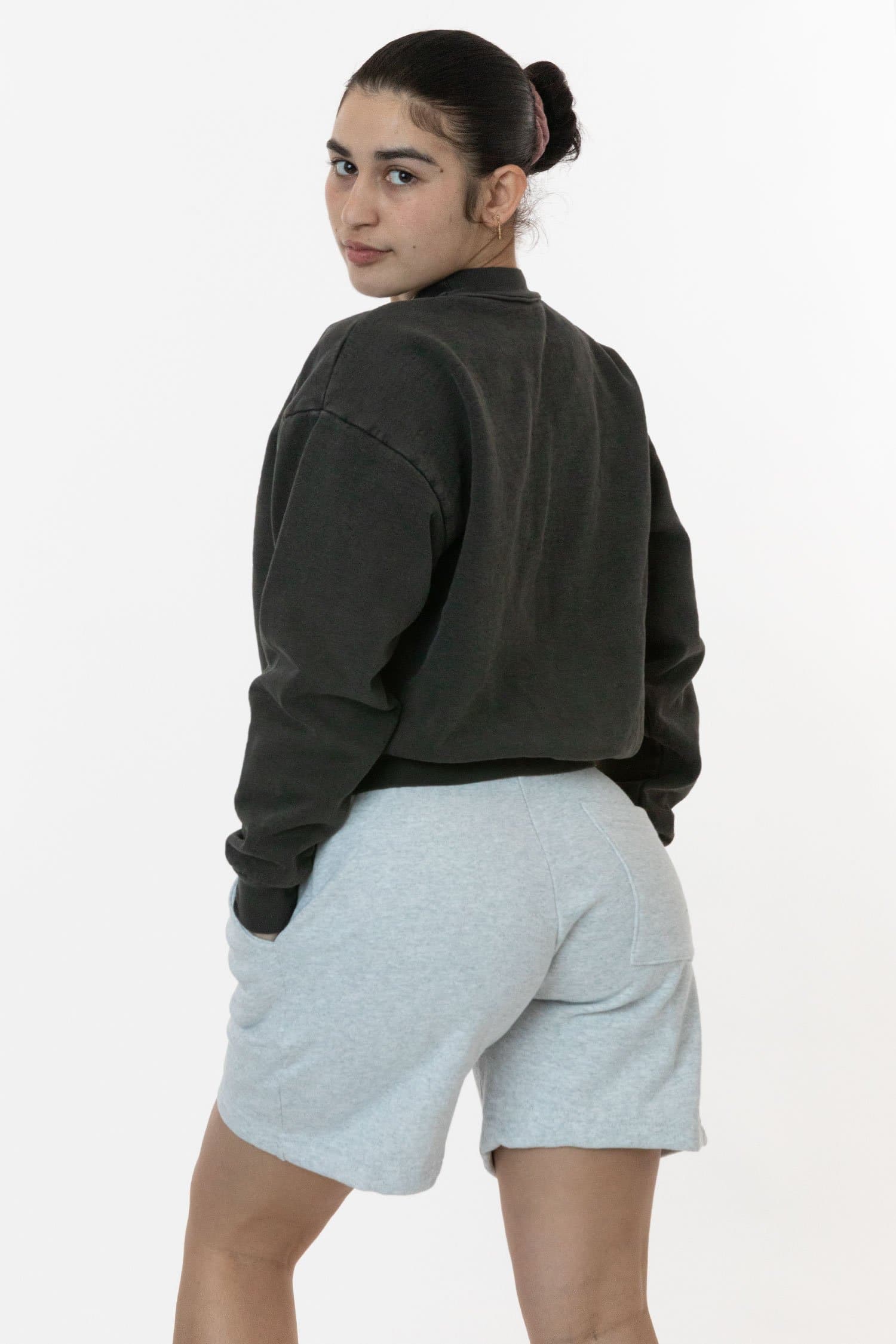 14 OZ HEAVY FLEECE MID SHORT 14