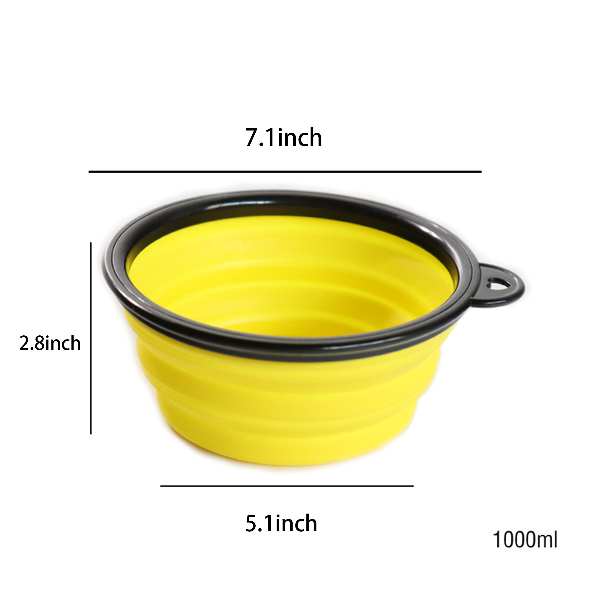 Collapsible Silicone Travel Pet Bowl 4