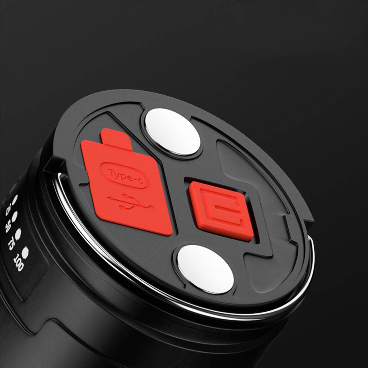 2000mAh Portable Rechargeable Magnetic Flashlight 4