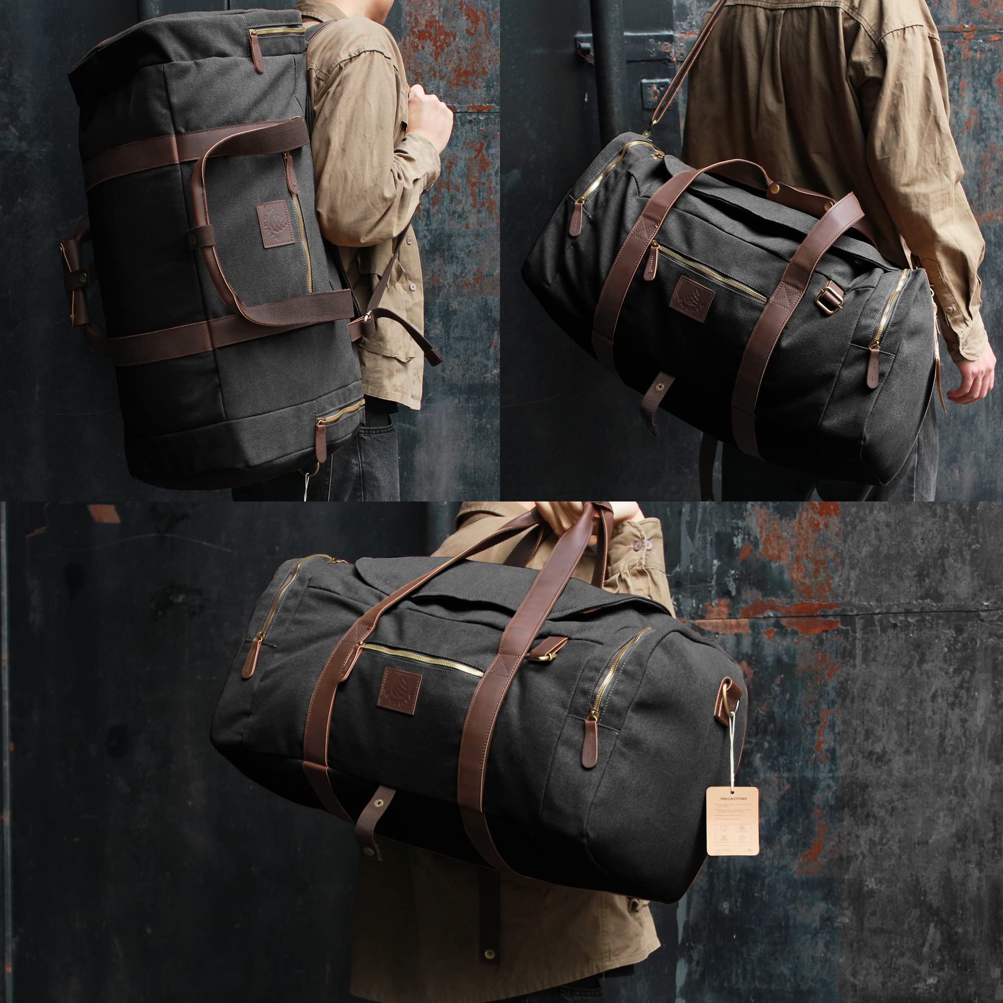 Canvs Backpack for Men Vintage travel High Capacity 3