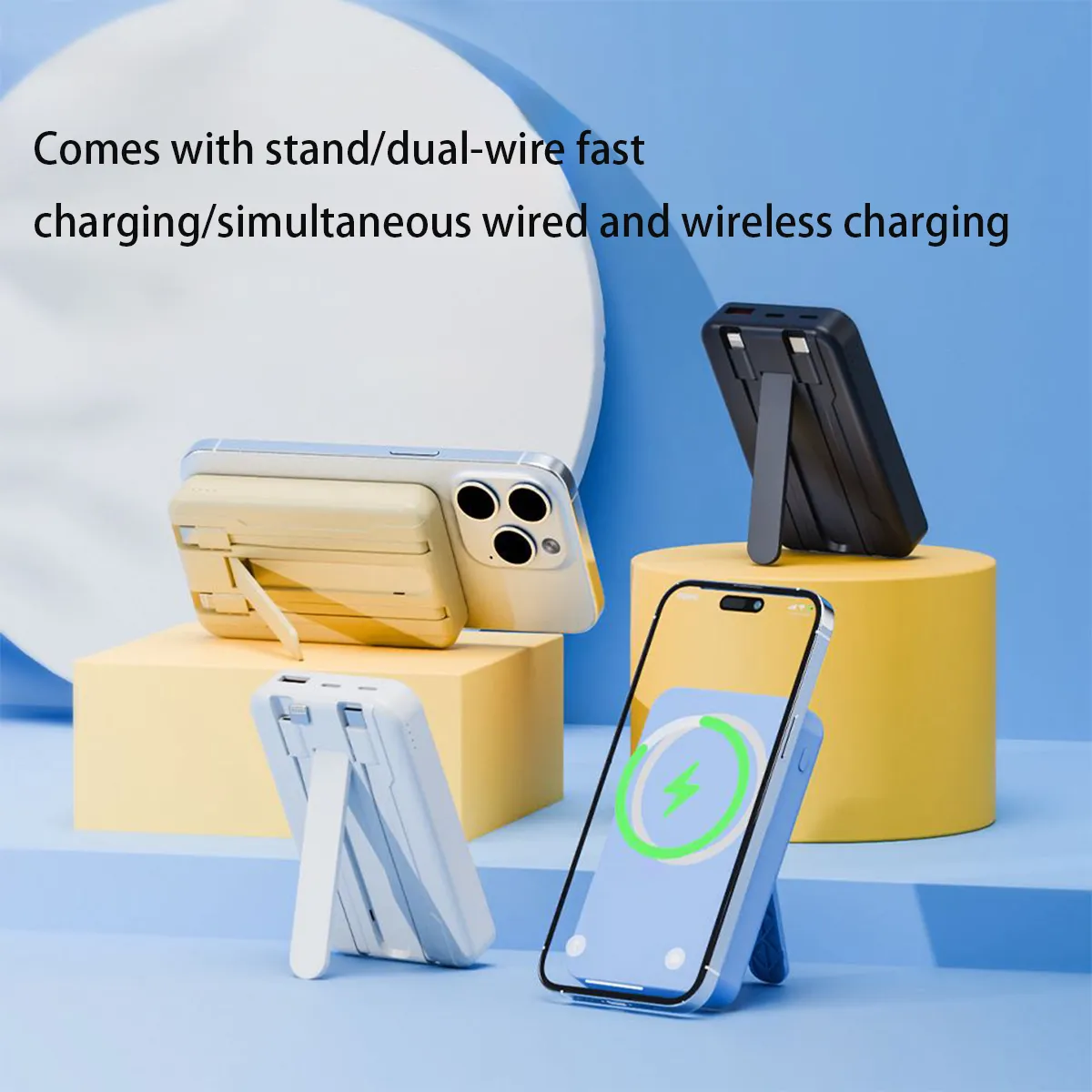 Portable Wireless Foldable Charger Power Bank For Phone 4