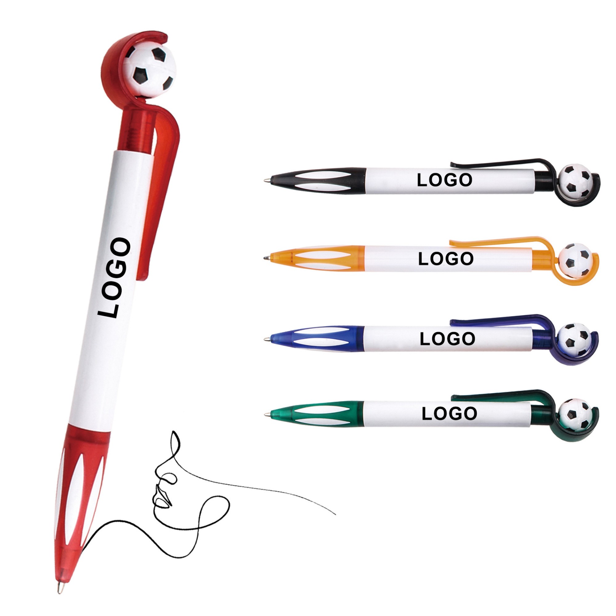 Soccer Shape Ballpoint Pens
