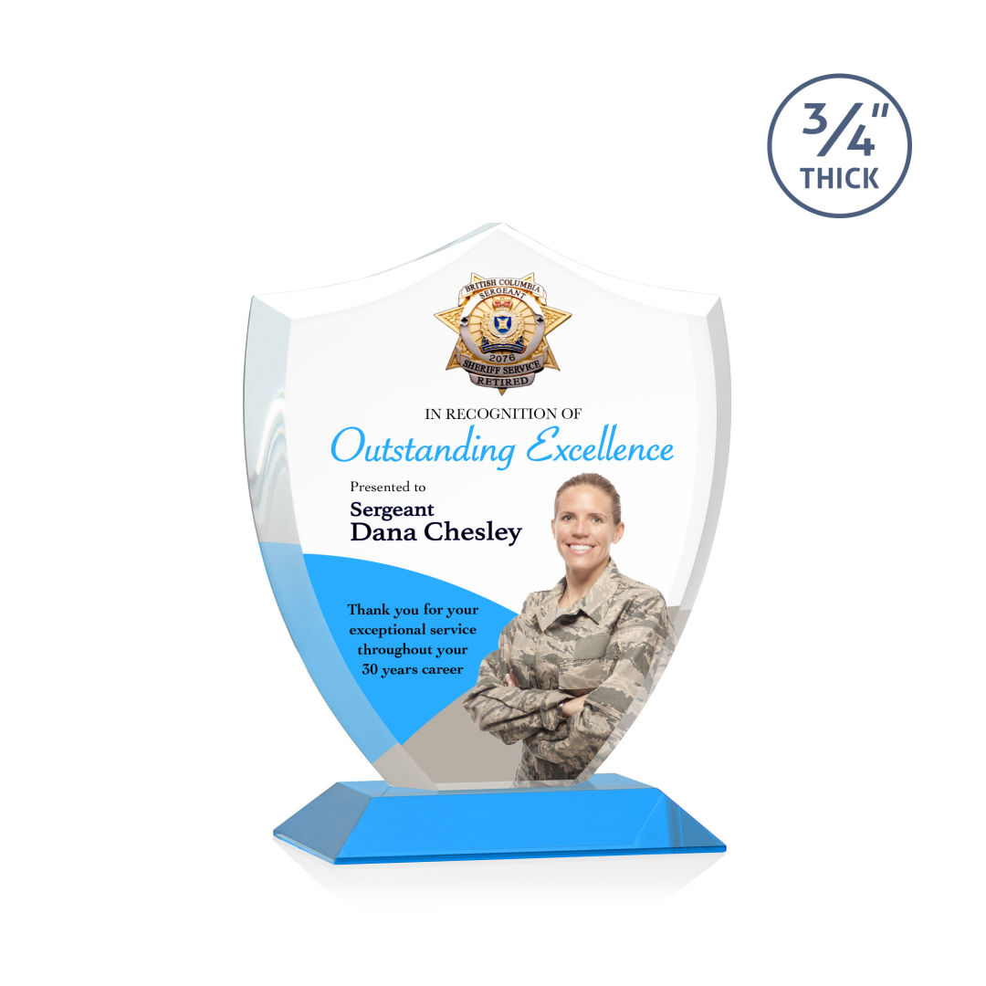 Scudo Shield VividPrint™ Award - Sky Blue 5