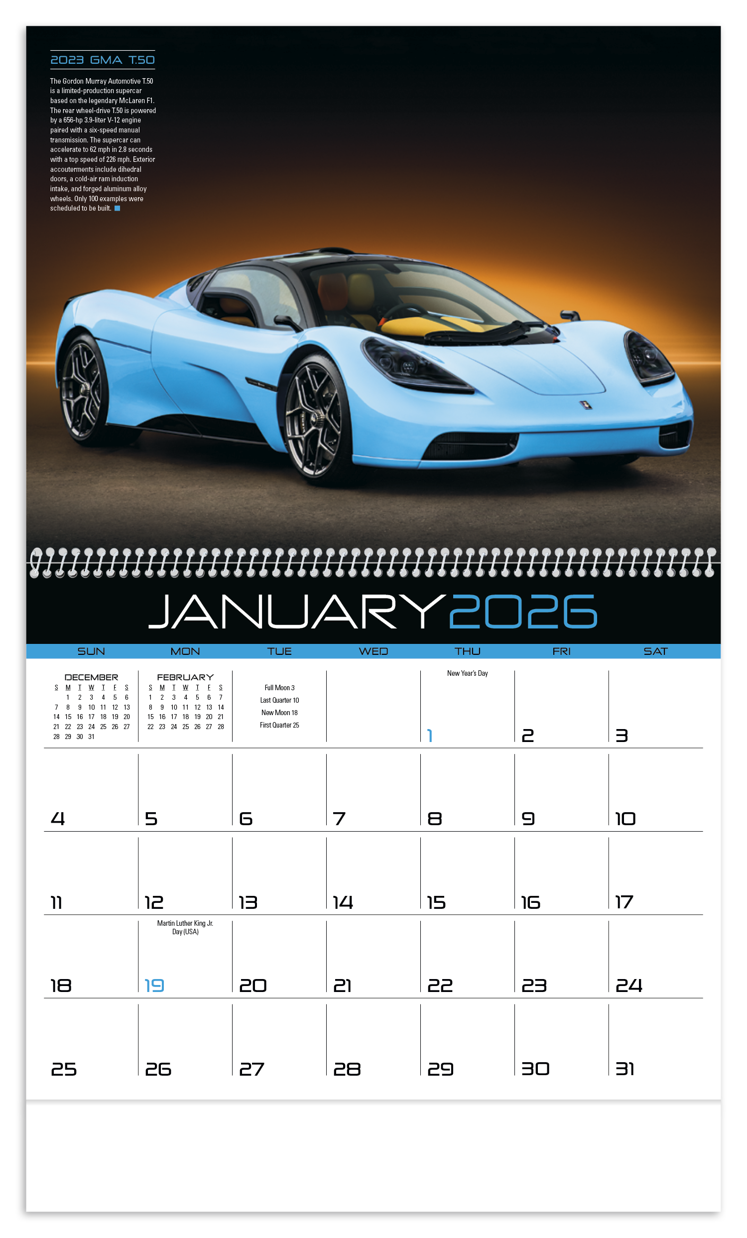Triumph® Calendars Exotic Cars Calendar 55