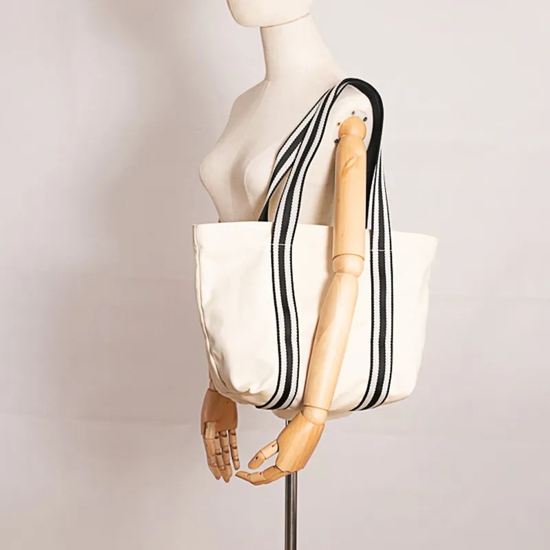 Canvas Tote Bag With Inner Pocket, custom tote bag with logo imprint 3