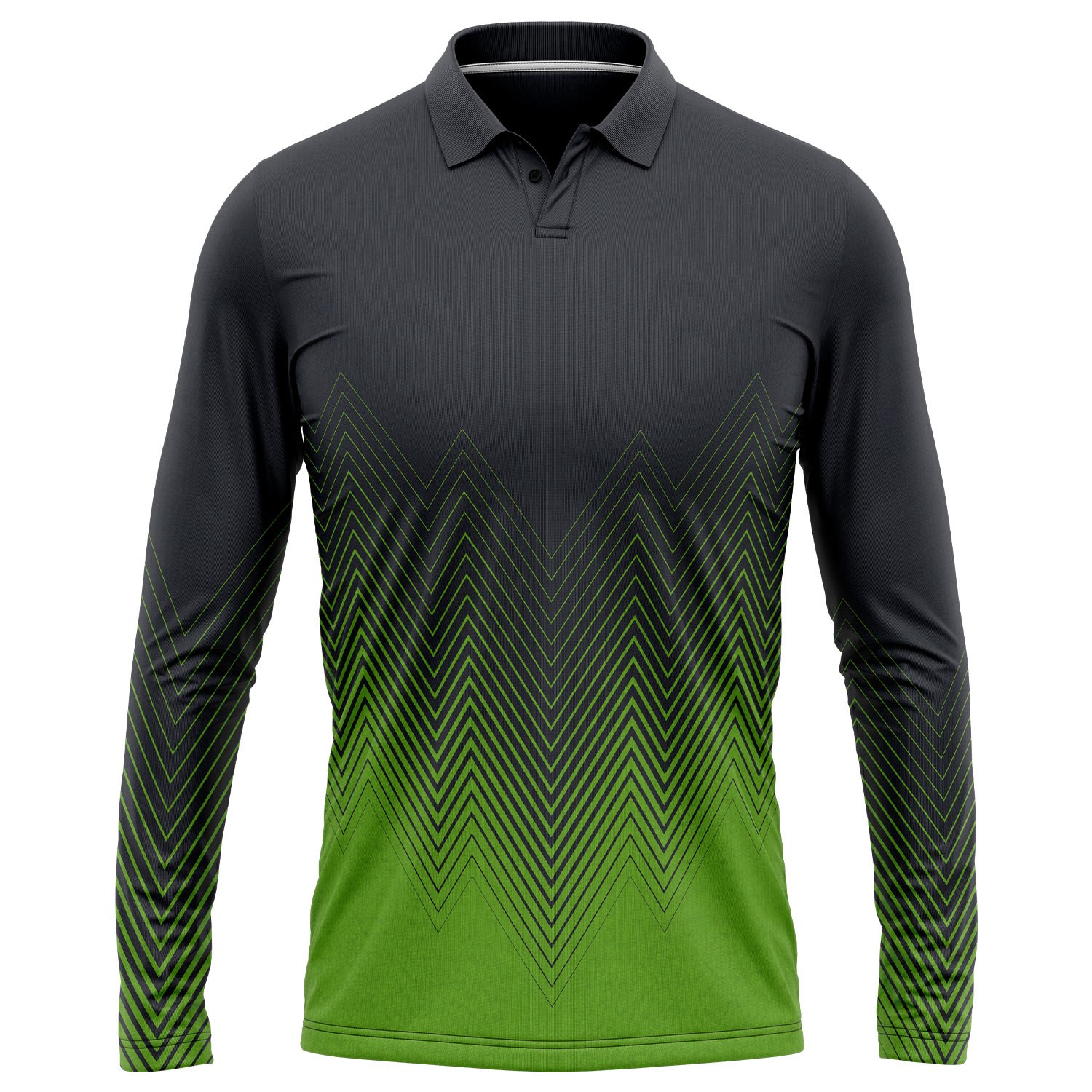 Unisex 180 GSM Jersey Knit Cotton Feel Sublimation Long Sleeve Polo T-shirt 2