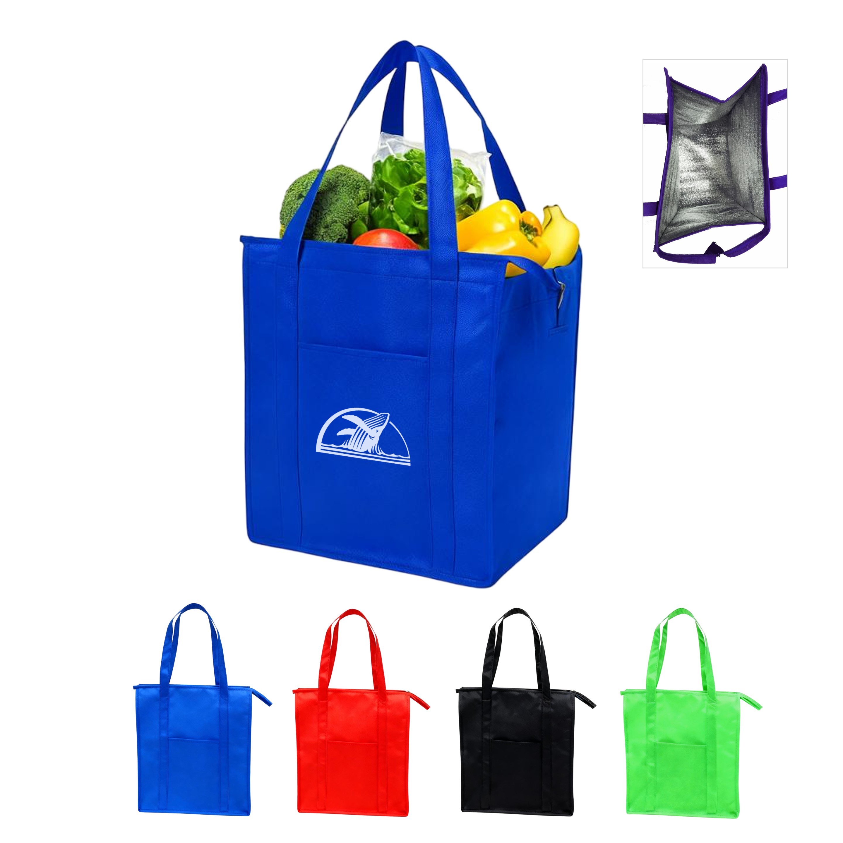 Non-Woven Insulated Shopper Tote Bag - OCEAN 2