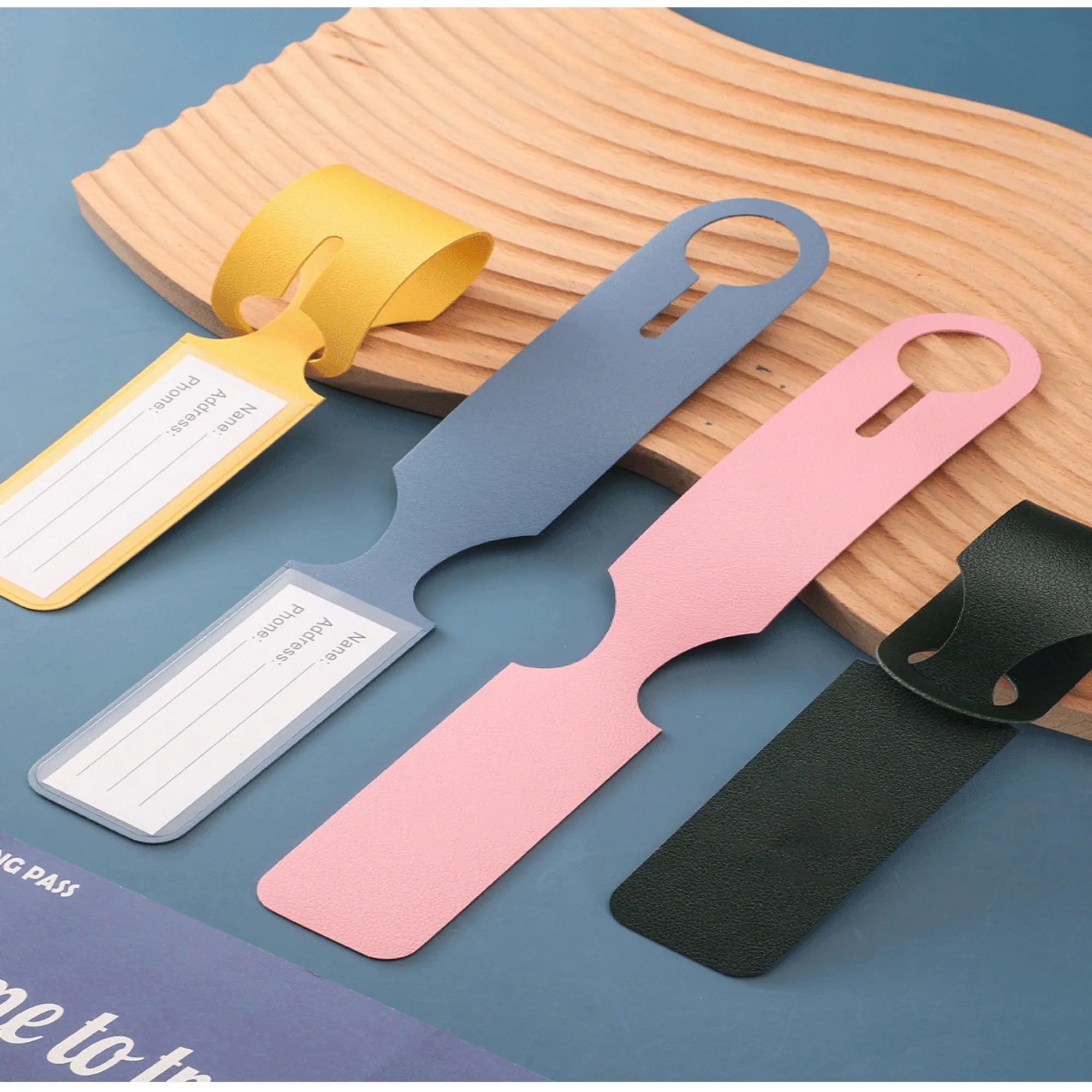 Customizable PU Luggage Identification Tag 4