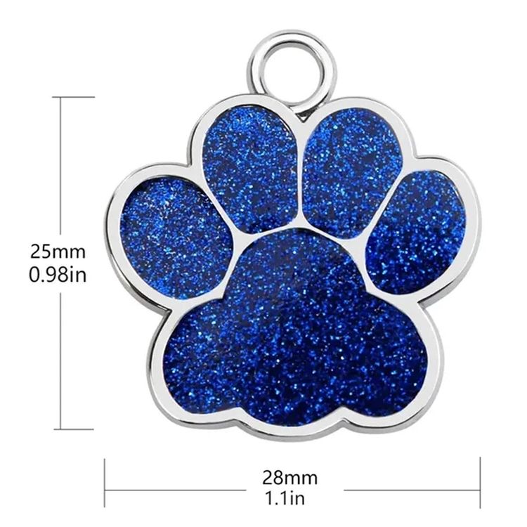 Stainless Steel Pet Name ID Tag Keychain 3