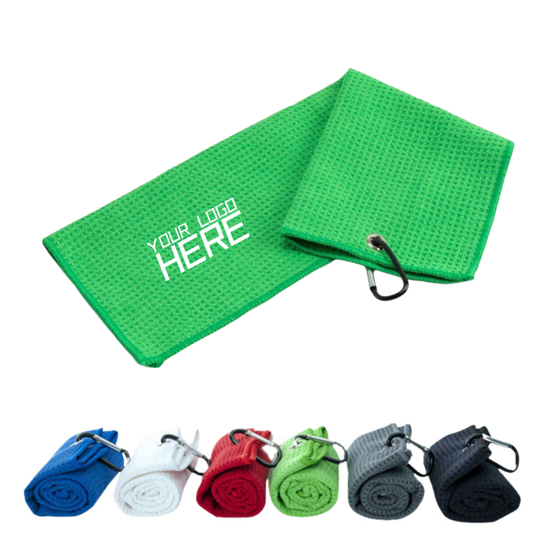 Golf Towel With Grommet Ring 2