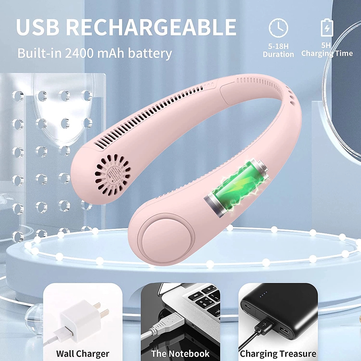 Portable Neck Fan 5