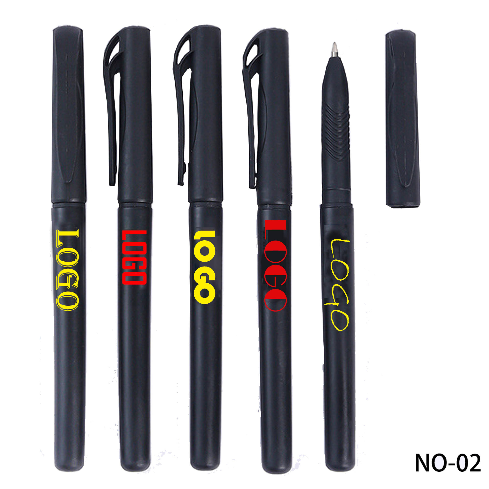 Frosted Matte Black Gel Pen 2