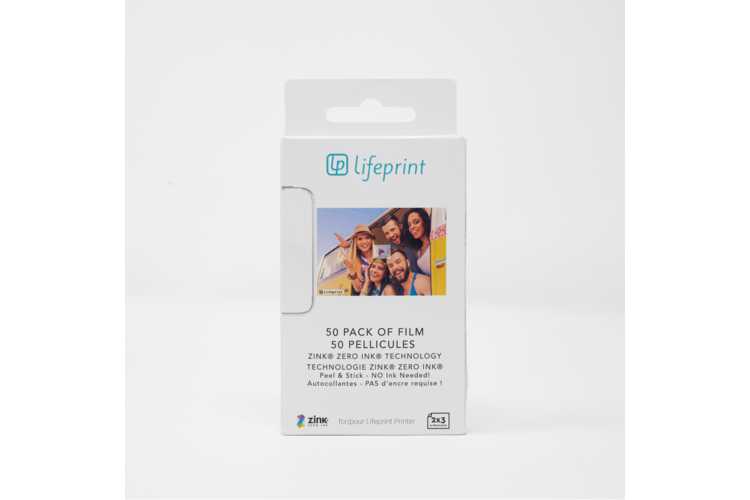Lifeprint Photo Paper - Sticky Back 50-Pack, for 2x3 printer 2