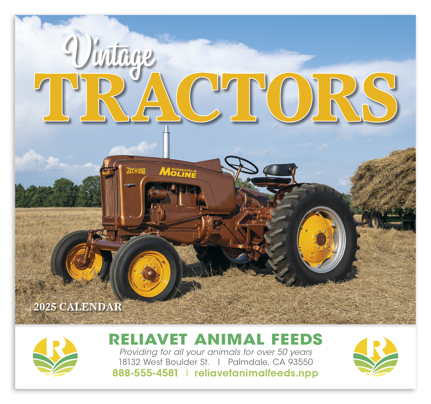 HotLine® Products Vintage Tractors Appointment Calendar - Stapled 19