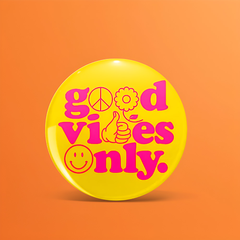 4" Circle Custom Buttons