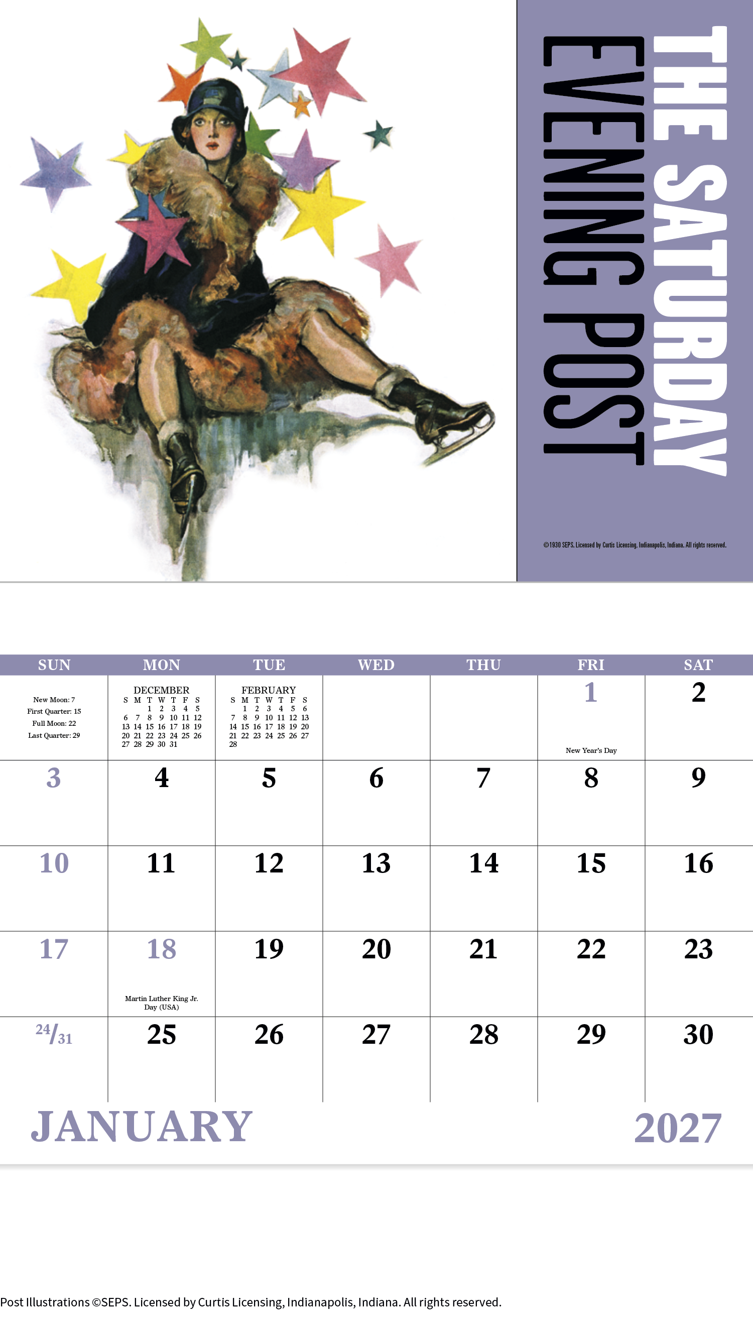 Good Value™ The Saturday Evening Post - Stapled Calendar 59