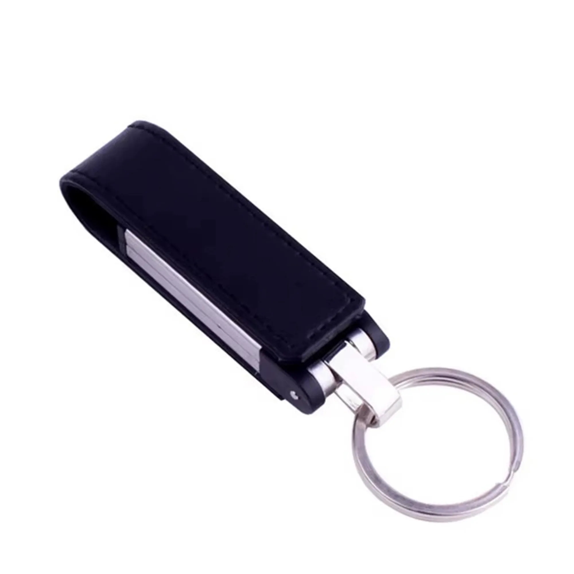 32GB Leather USB Keychain 3.0 Flash Drive High-Speed 8