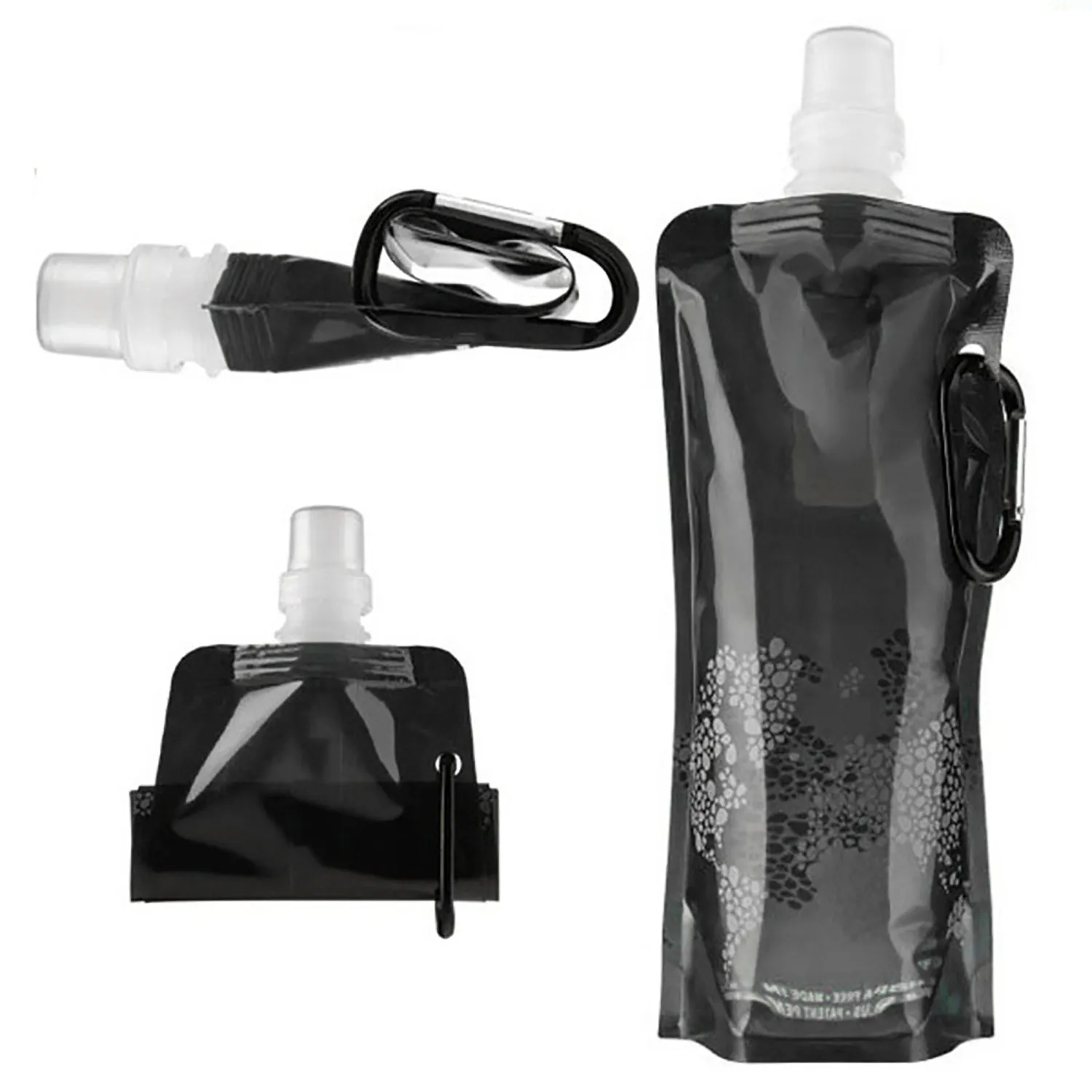 Collapsible Portable Water Bag Pouch Bottle 4